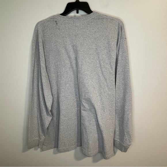 Carhartt Men's Gray Long Sleeve Shirt with Pocket - Picture 2 of 6